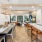 a community demonstration kitchen with prep island